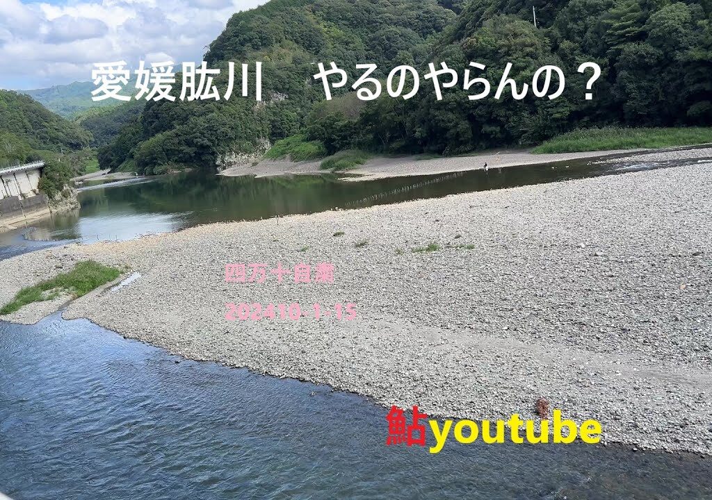 鮎youtube 視聴・・・移動川見 肱川探求
