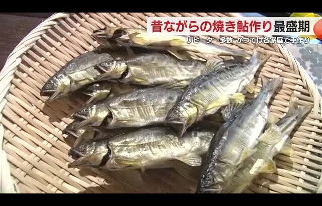 昔ながらの“焼き鮎”作り最盛期　楽しみに待つリピーター多数 　11月末までに4000匹　静岡・松崎町