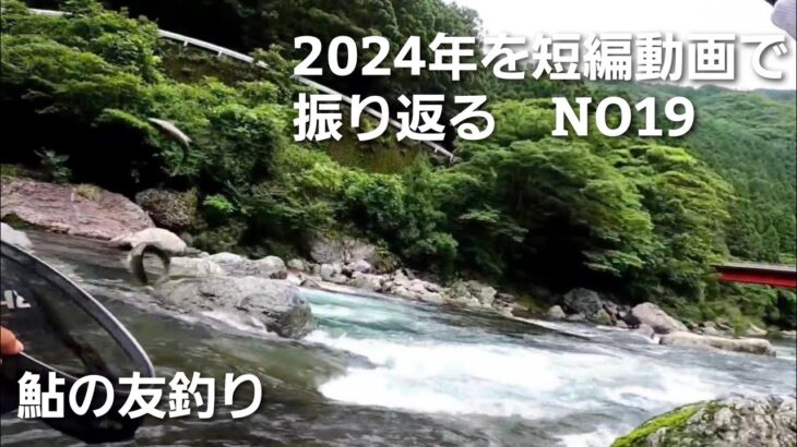 鮎の友釣り2024年を短編動画で振り返る NO19【6月25日いきなり良型鮎が♪…】