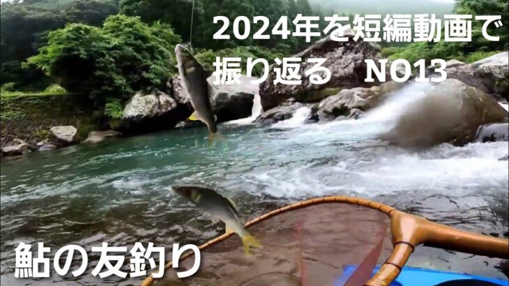 鮎の友釣り2024年を短編動画で振り返るNO13【6月15日渓流域で釣ってみた】＊この時期は上流域釣りに凝っていました。良型アユがいますよ♪