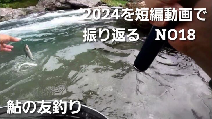 鮎の友釣り2024年を短編動画で振り返る　NO18【6月24日最後に入れ掛かりが待っていた♪】