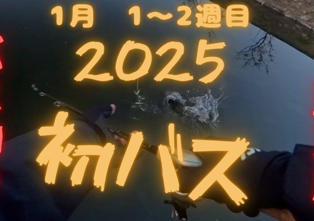 【バス釣り動画 #28】　2025初バス　ランガンしてなんとか獲れた〜