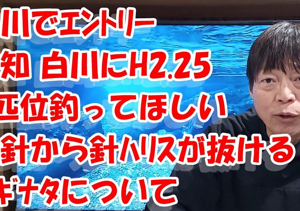 鮎釣り A-27 2025年1月30日 質問はこちらから  https://youtu.be/8yRHBYkqfmk