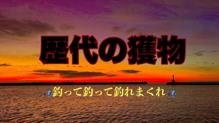 ほんの一部ですが歴代の釣果を動画にしました。