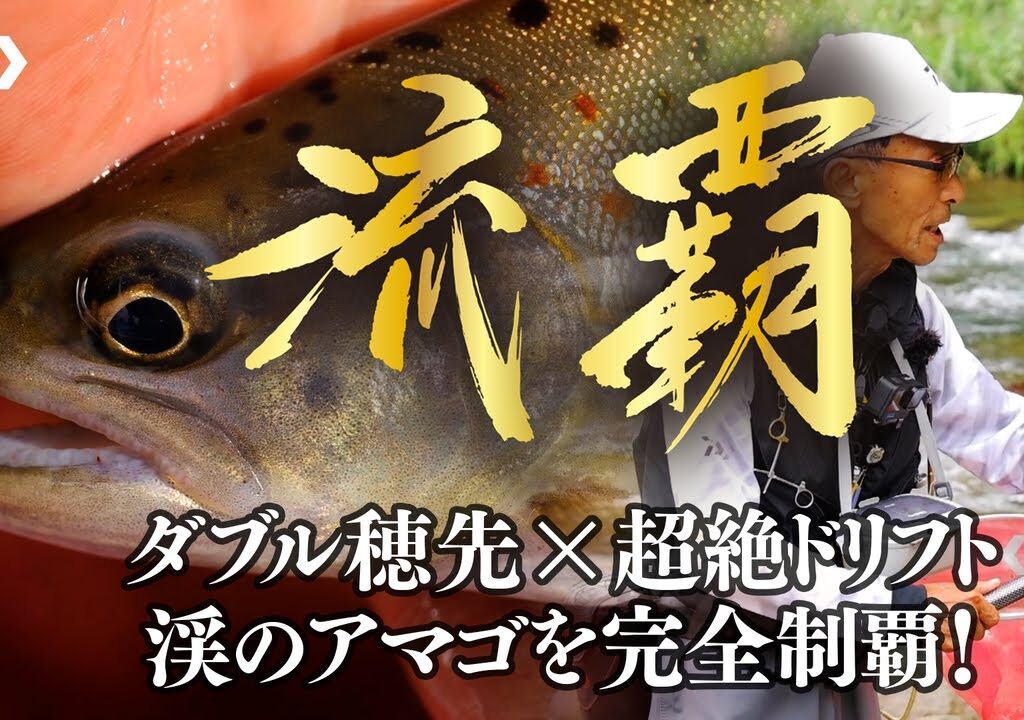 【石徹白川】【流覇】ダブル穂先×超絶ドリフト　渓のアマゴを完全制覇