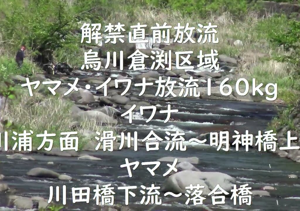 群馬県渓流釣り情報　2025年度放流情報　（最新）上州漁協管内　烏川・碓氷川・鏑川