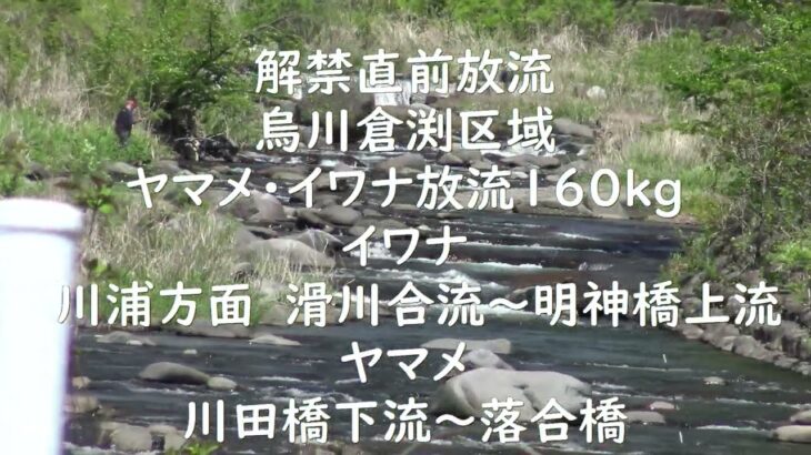 群馬県渓流釣り情報　2025年度放流情報　（最新）上州漁協管内　烏川・碓氷川・鏑川