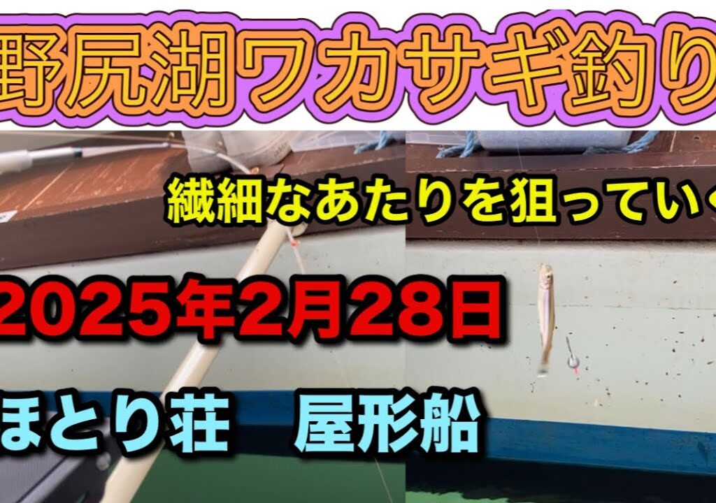 野尻湖ワカサギ釣り【屋形船】2025年2月28日