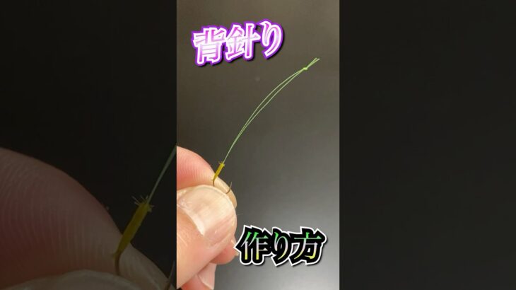 “背バリ”  作り方(鮎)                        #fishing #竿 #仕掛け #自作仕掛け #釣り #鮎釣り #友釣り #owner