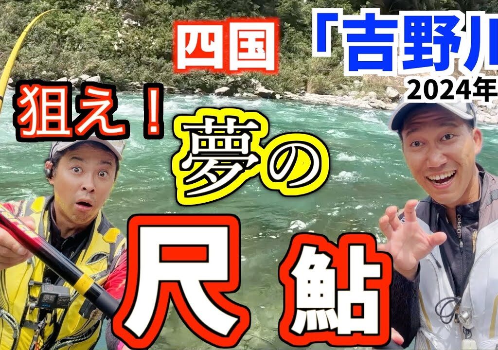 【鮎釣り2024】感じた事の無いトルク！高知県吉野川で尺鮎を狙え！強烈なファイトにドラゴンフォースで挑む！