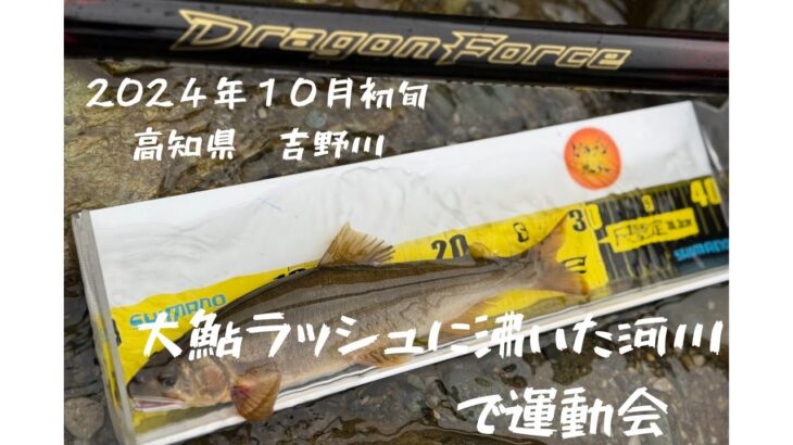 【鮎釣り】大鮎ラッシュに沸いた河川で運動会