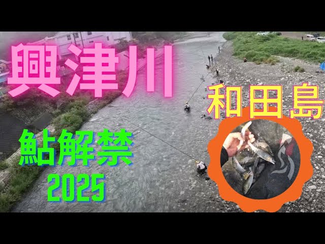 【興津川　鮎釣り解禁　２０２５】