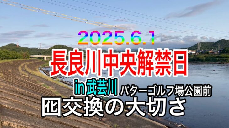 2025.6.1  長良川中央解禁日　向かう先は…武芸川