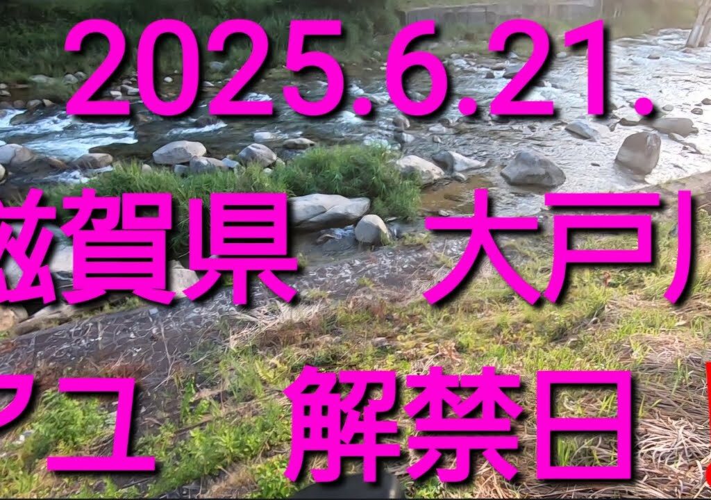 2025.6.21.滋賀県 大戸川 鮎釣り解禁❤️