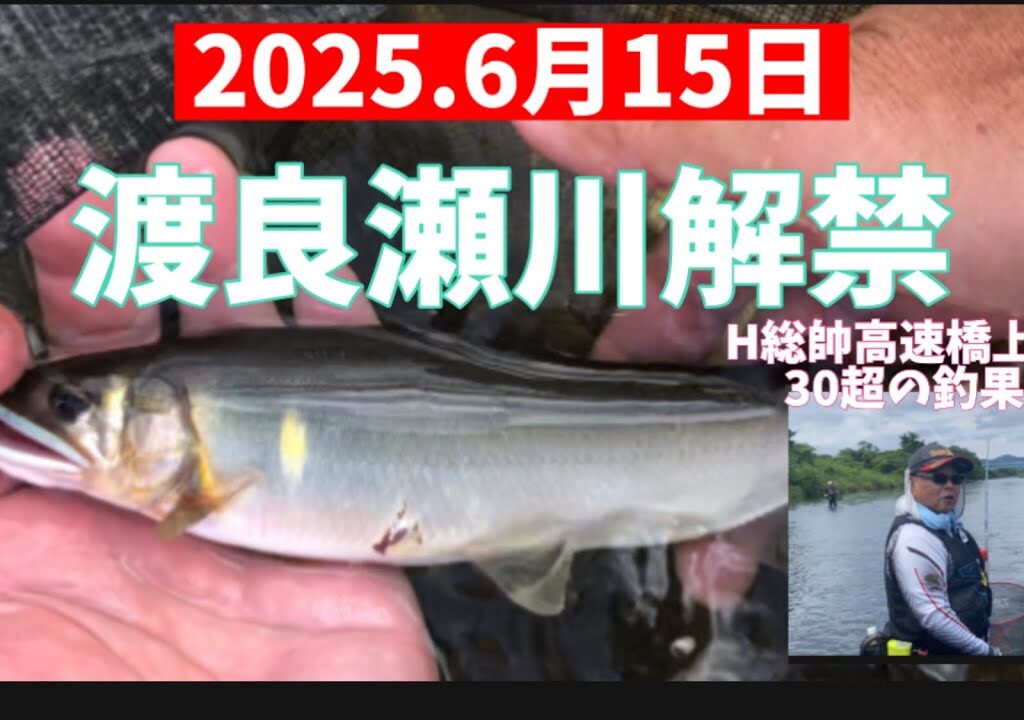 2025.6月15日.渡良瀬川解禁‼️ #釣り #鮎釣り #サンライン #サンテック #vita #渡良瀬川