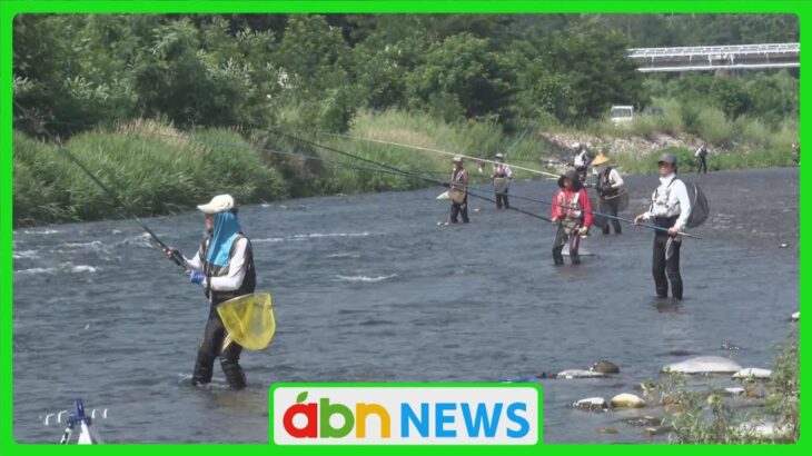 待ちに待ったアユ釣り解禁！早朝から多くの釣り客が終結　千曲川の支流で育った風味豊かなアユが狙い目（abnニュース2025.06.21）