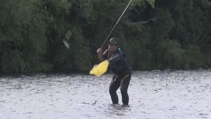 【アユ釣りの大会に110人】　清流で熱戦　三重・大紀町