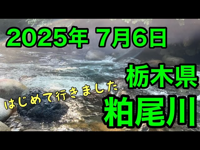[アユ釣り 14] 栃木県粕尾川  解禁日（2025年7月6日）