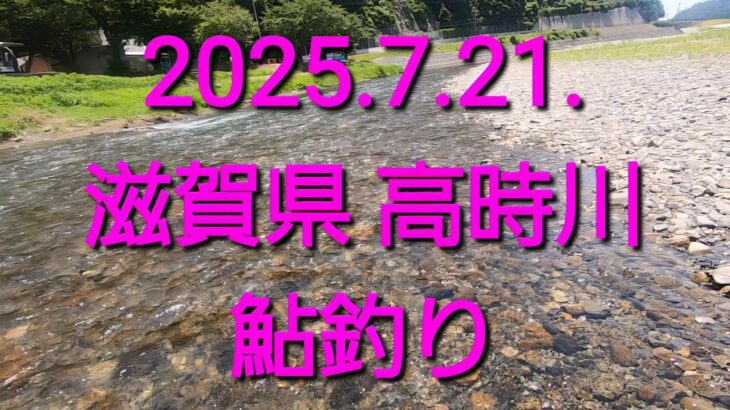 2025.7.21.滋賀県　高時川の鮎釣り