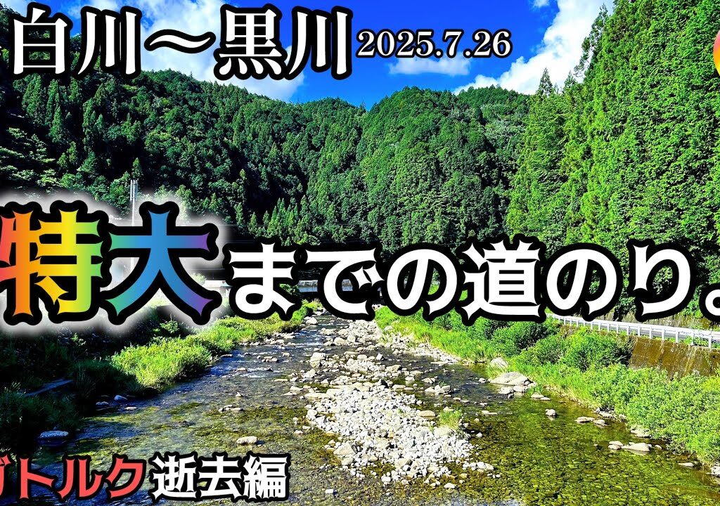 【鮎釣り2025】白川、黒川（岐阜県）｜7月26日（土）【友釣り】