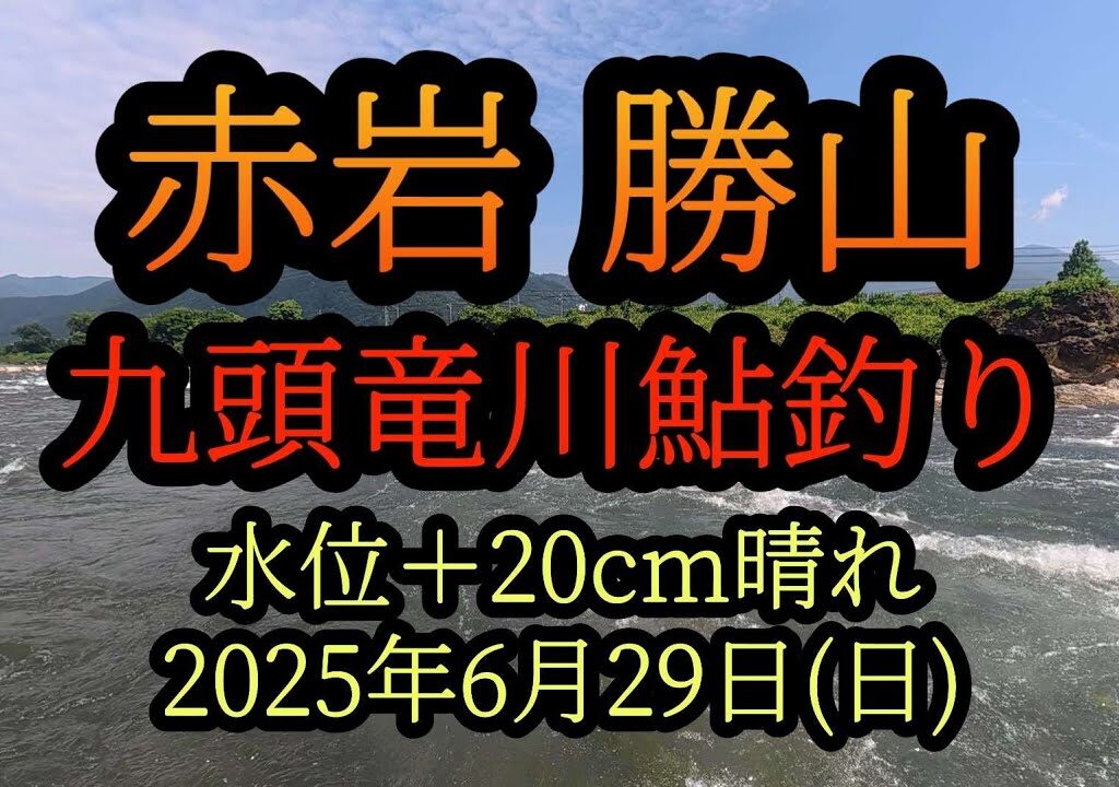 今後釣果が期待出来る【赤岩】九頭竜川勝山　鮎釣り
