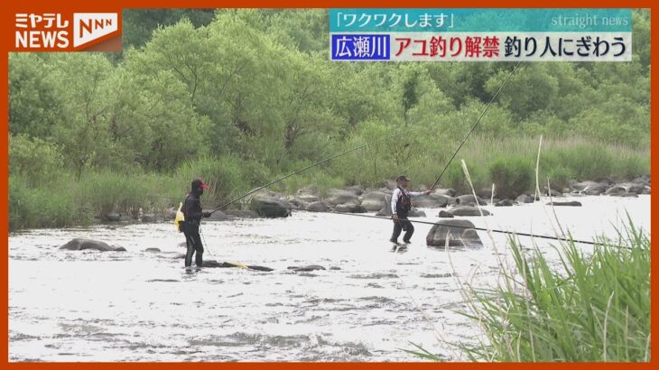 「ワクワクしますね」アユ釣りが解禁！早朝から広瀬川に釣り人集まる 宮城・仙台市