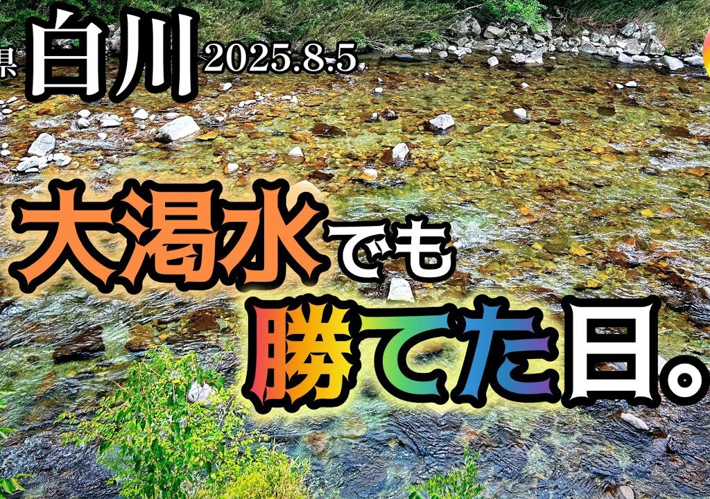 【鮎釣り2025】白川（岐阜県）｜8月5日（火）【友釣り】