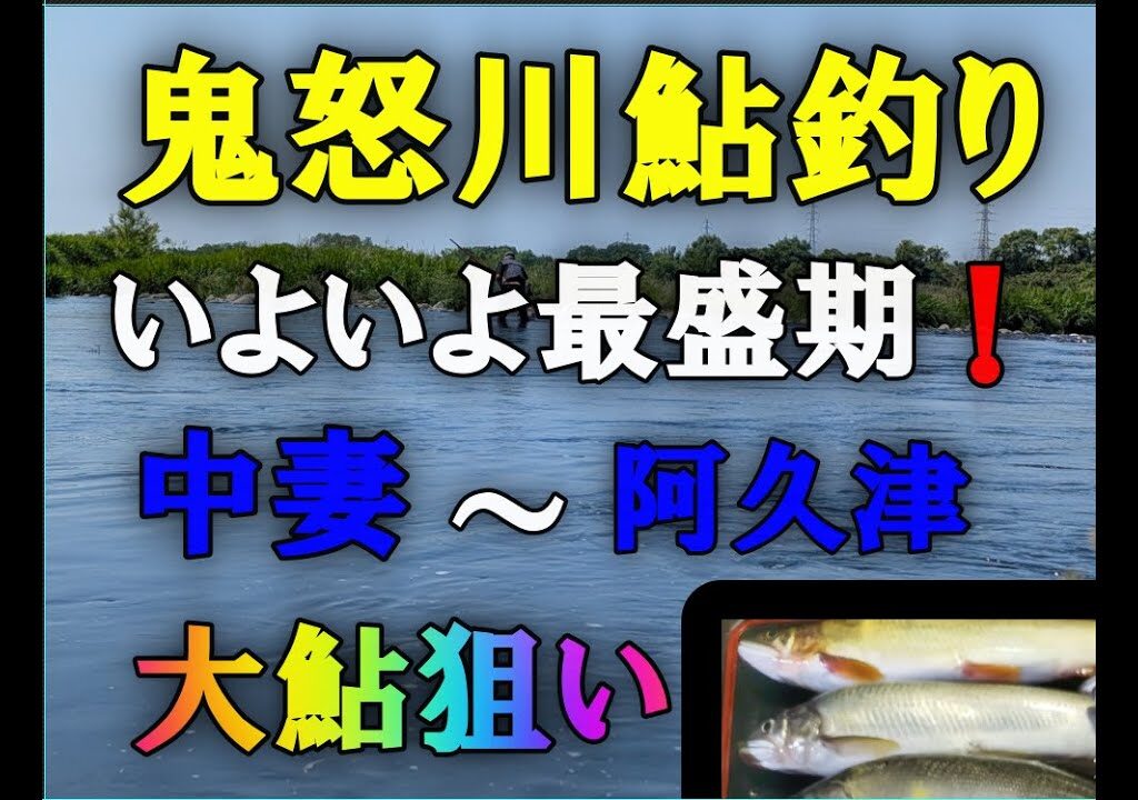 鬼怒川鮎釣り、大鮎狙い！