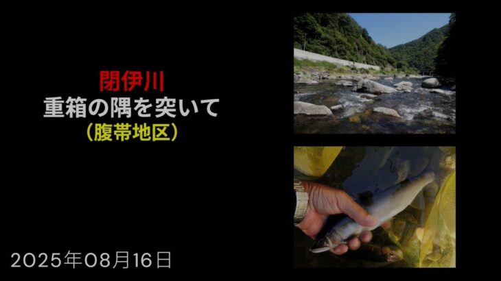 閉伊川 重箱の隅を突いて（腹帯地区）
