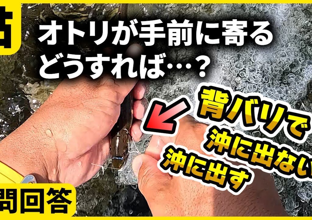 鮎釣り 背バリの打ち方でオトリを沖に出せるか検証！地形も関係している？質問回答