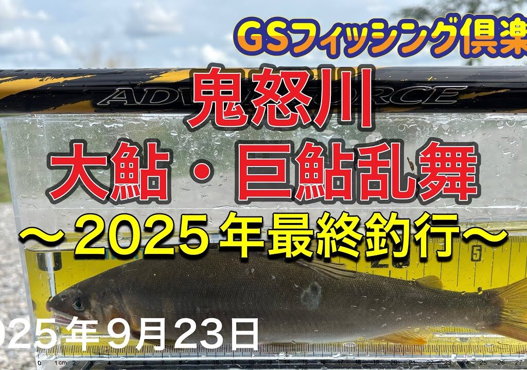 《鮎釣り》鬼怒川 大鮎・巨鮎乱舞 2025年最終釣行 アドバンフォース急瀬90【Vol.55】GSフィッシング倶楽部