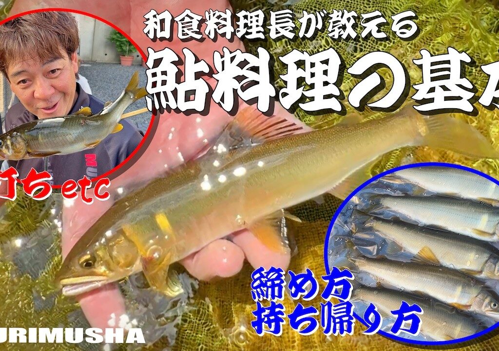 鮎釣り師必見！和食料理長がやっている【簡単で美味くなる】鮎の締め方と持ち帰り方〜串打ち&料理方法