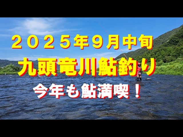 ２０２５年９月中旬、九頭竜川鮎釣り！２日目も満喫！