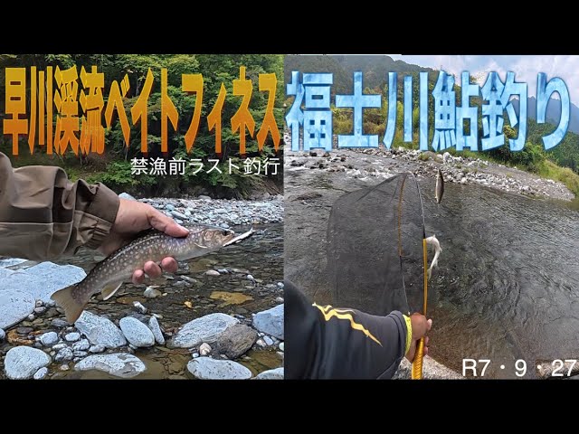 2025 富士川水系早川渓流ベイトフィネス&福士川鮎釣り釣行
