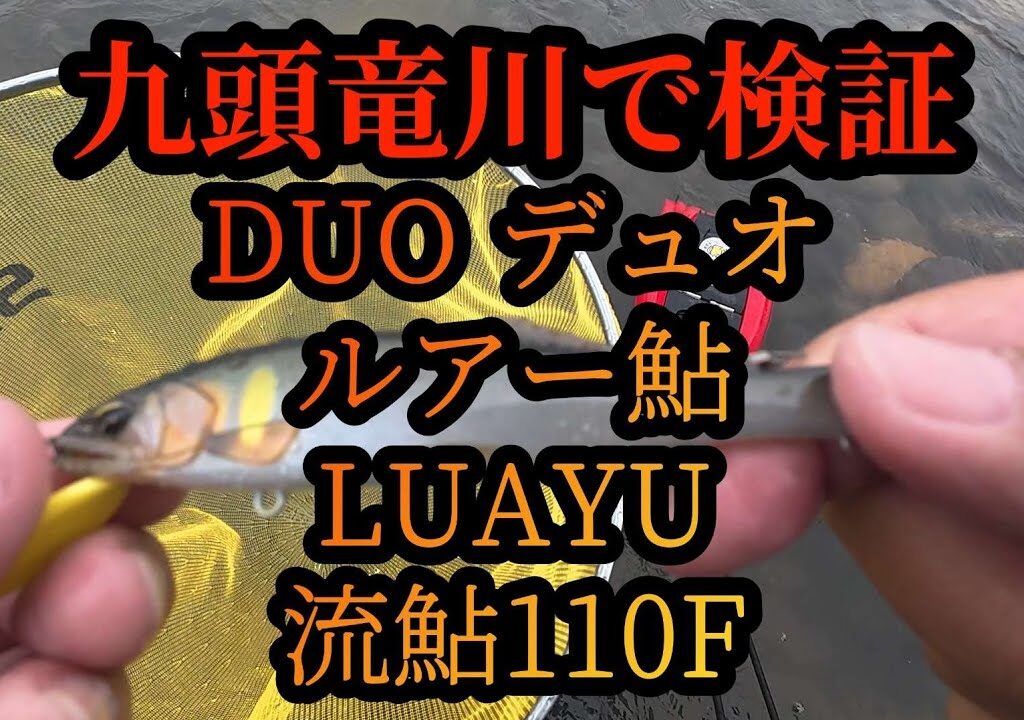 【ルアー鮎  DUO  デュオ 】九頭竜川で検証　LUAYU 流鮎110F