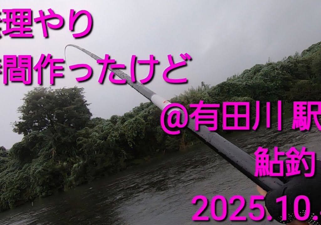 鮎釣り　大苦戦@有田川　駅裏