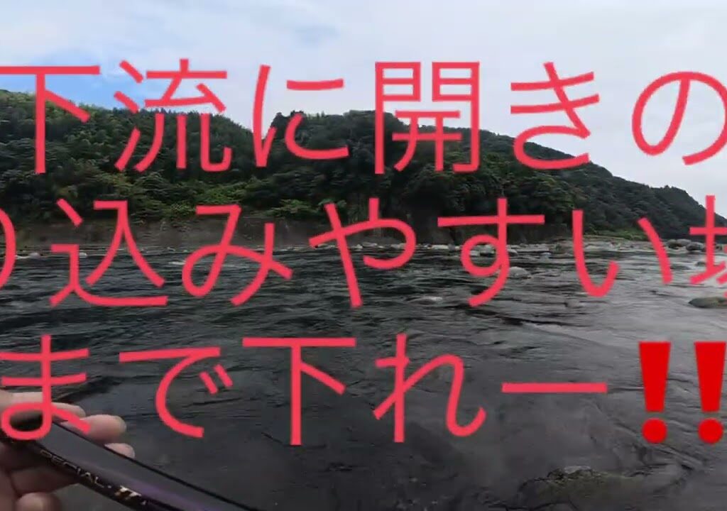 富士川本流鮎釣り　終幕？