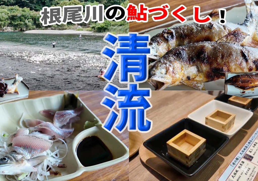 岐阜県樽見鉄道沿線で楽しむ清流根尾川の鮎づくし！