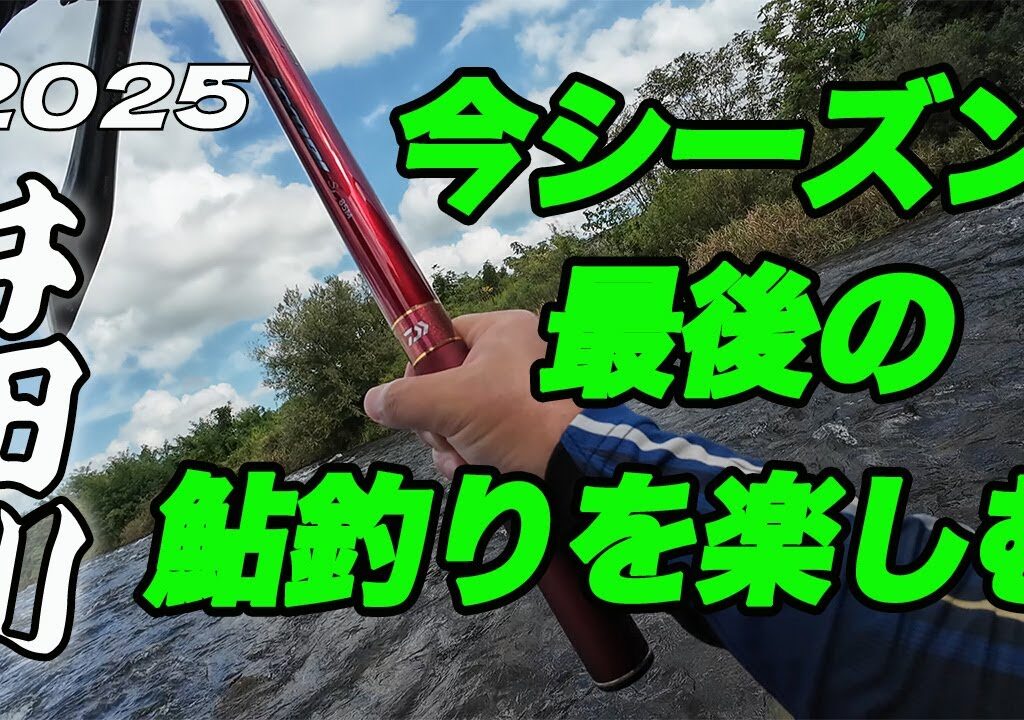 2025 井田川で今シーズン最後の鮎釣りを楽しむ！