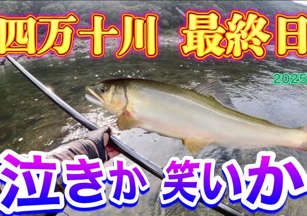 2025 鮎 8　【四万十川最終日　泣きか 笑いか】