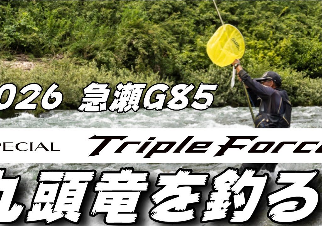 鮎釣り 2026シマノ新製品スペシャルトリプルフォース急瀬G85 9月23日 平水笹濁り 北島右岸 九頭竜川 2025年