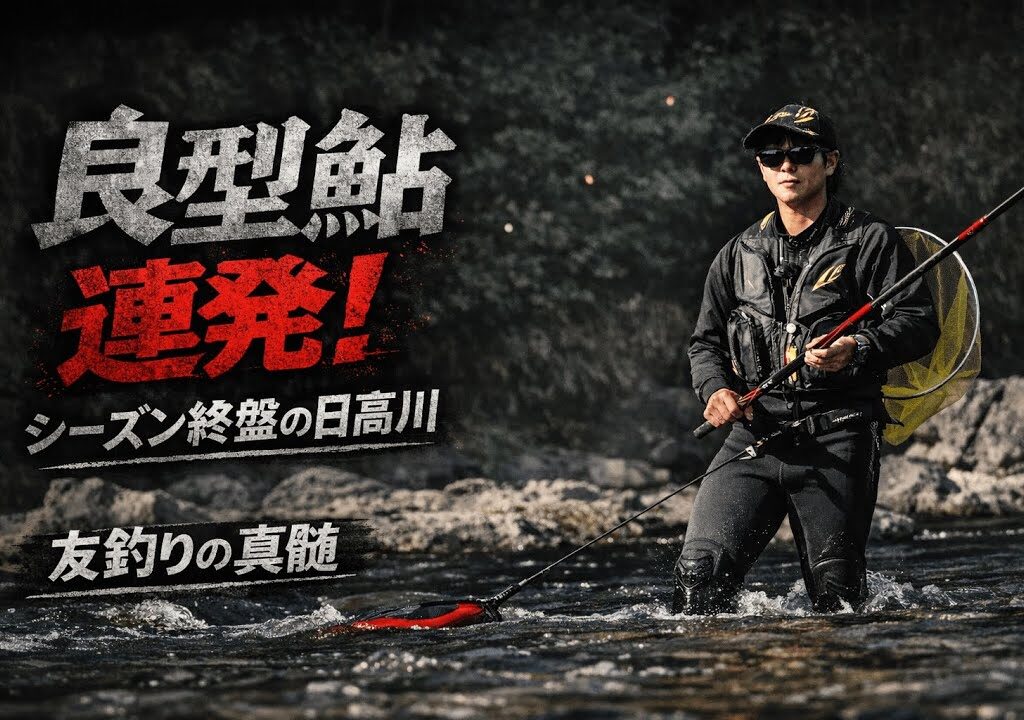 日高川ダム下で覚醒！！若手鮎師の数釣り！！2026年新製品初投入！！