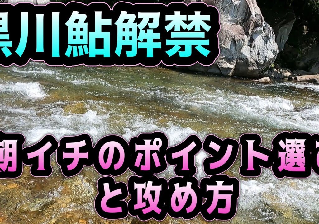 岐阜県・黒川解禁　朝一のポイント選び