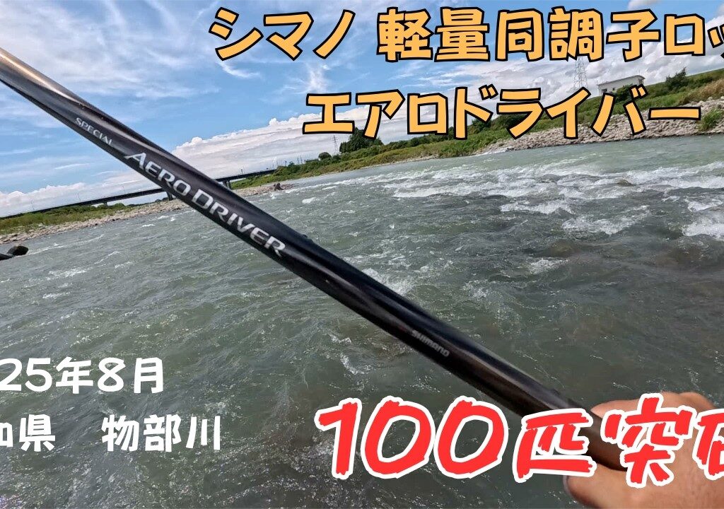 【鮎釣り】シマノ スペシャル エアロドライバー90(H2.4)で入れ掛かり‼️