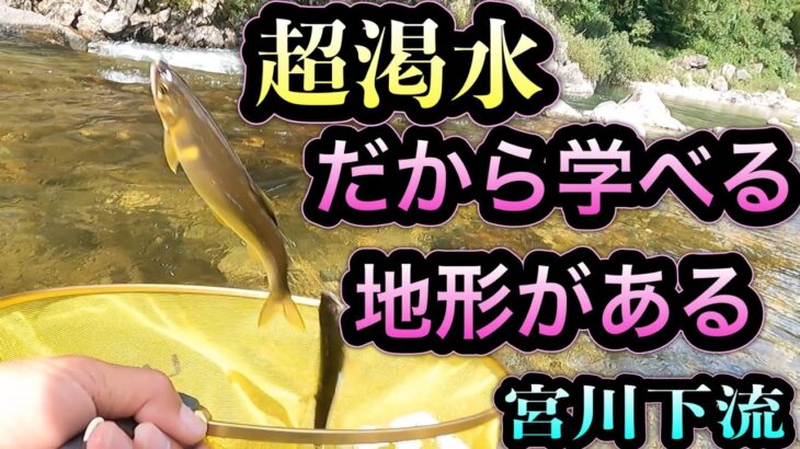 超渇水だから学べる地形がある！宮川下流