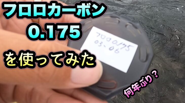 久しぶりにフロロカーボン0.175を２時間だけ使ってみた