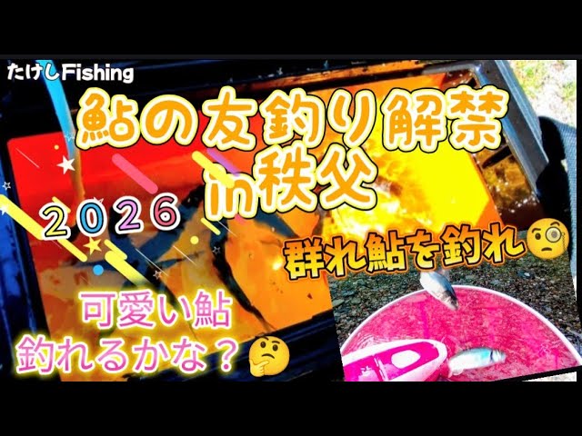 [鮎の友釣り]日本１早い解禁🤯荒川秩父少し遅れ私も鮎釣り解禁🥳群れ鮎を探せ？🤔