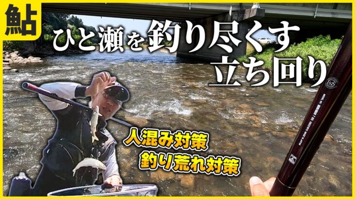 鮎釣り ひとつの瀬を徹底的に釣る立ち回り