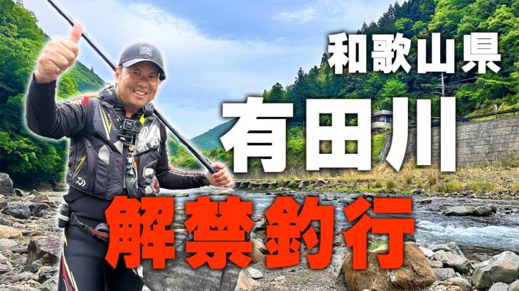 有田川の解禁に挑戦！【鮎釣り】