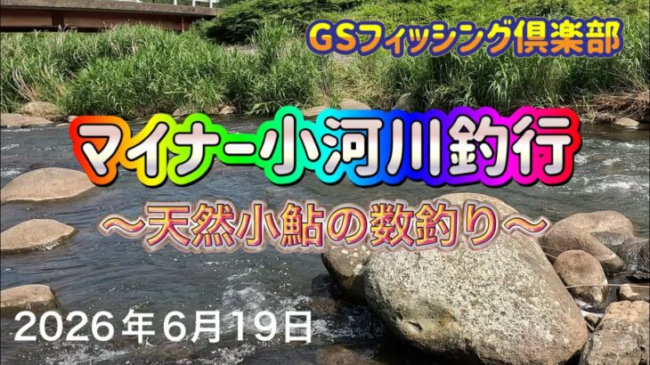 《鮎釣り》マイナー小河川釣行　天然小鮎の数釣り ショートスペシャル80【Vol.60】GSフィッシング倶楽部